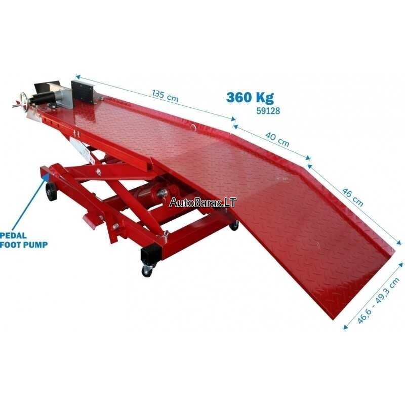 Hidraulinis keltuvas motociklui 360kg 1 Hidraulinis keltuvas motociklui 360kg 1