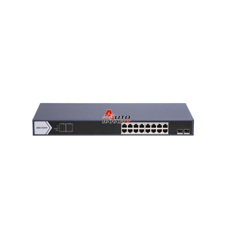 Hikvision 18 prievadų 16 PoE prievadų komutatorius DS-3E0518P-E/M(B)
