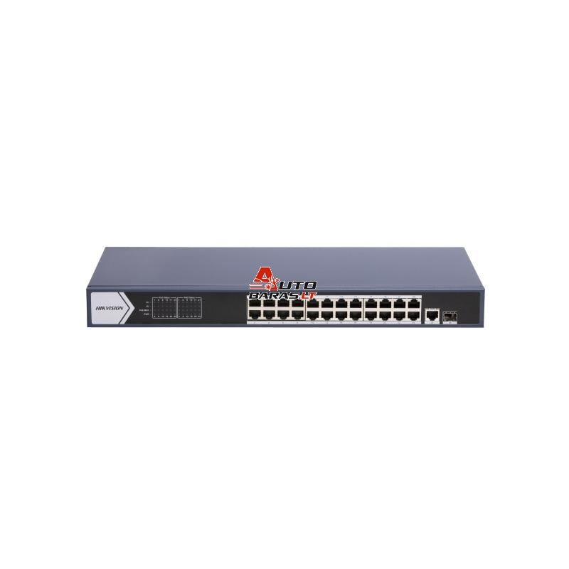 Hikvision 26 prievadų 24 PoE prievadų komutatorius DS-3E0526P-E(B)