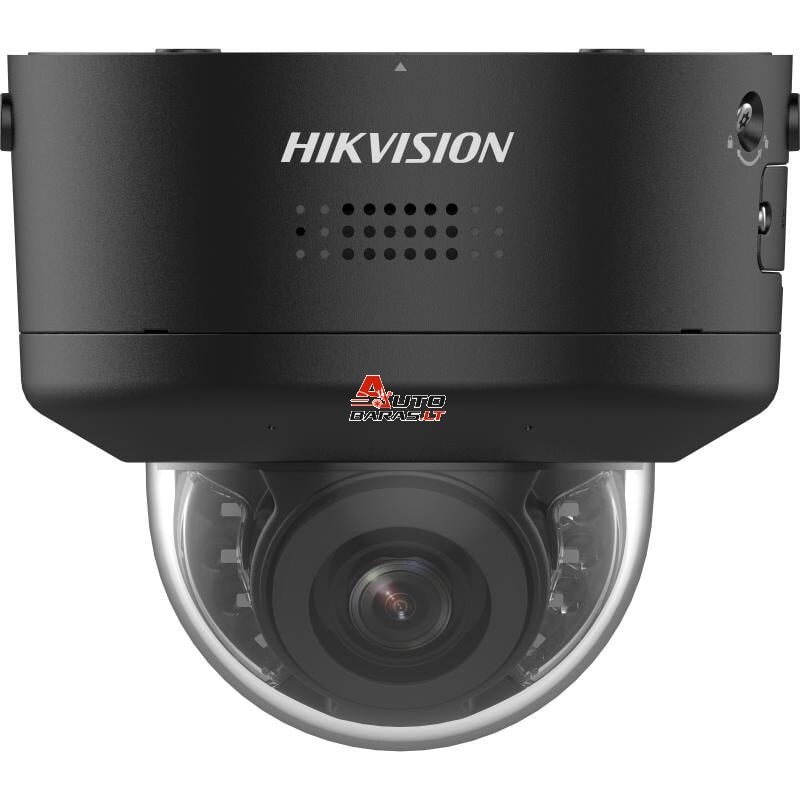 Hikvision dome DS-2CD2787G2H-LIPTRZS2U/SL F2.8-12 (juoda, 8 MP, IR, LED iki 40m, ColorVu, DarkFighter)