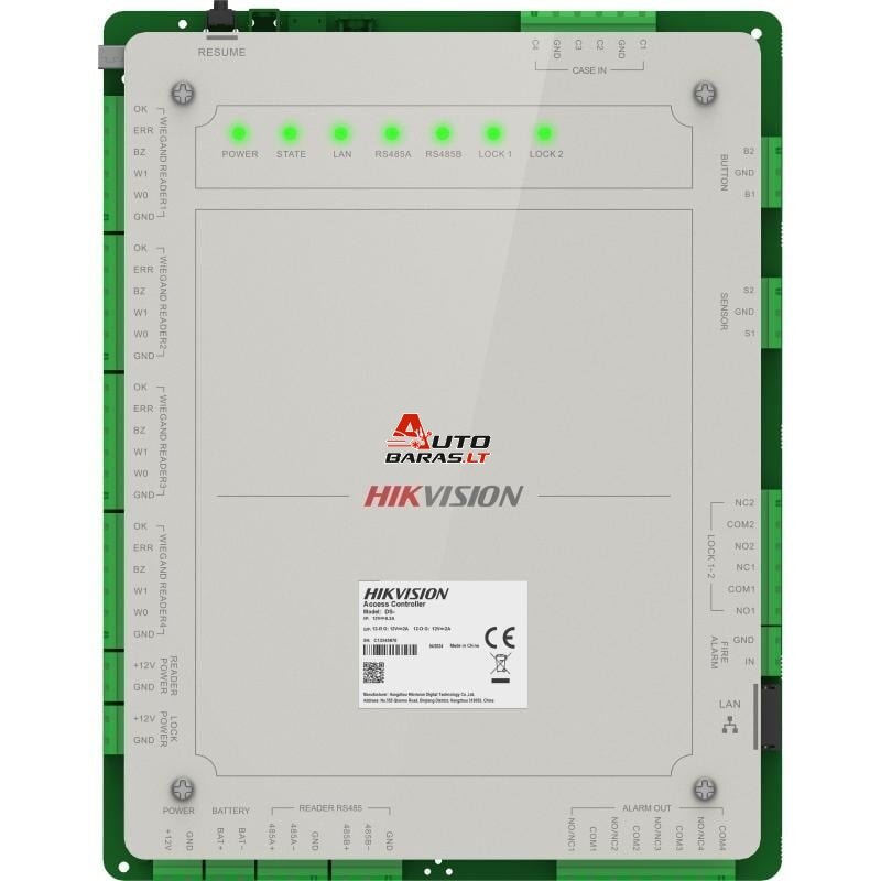 Hikvision įeigos kontroleris DS-K2622X(P)