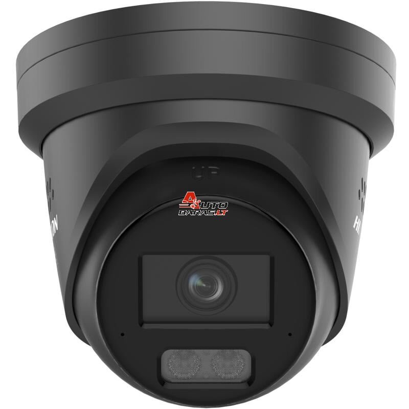 Hikvision Turret DS-2CD2347G3-LIS2UY/SL F2.8 (Juoda, 4MP, Hybrid Light, IR+LED 30m)