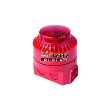 Horing Lih AH-03127BS lauko sirena su žemo profilio montavimo padu (24V, 114dB, 14.5mA, su blykste) Horing Lih AH-03127BS lauko sirena su žemo profilio montavimo padu (24V, 114dB, 14.5mA, su blykste)