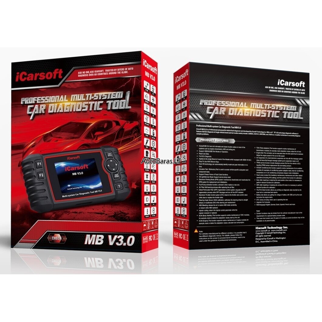 ICARSOFT MB V3.0 MERCEDES-BENZ / SPRINTER / SMART DIAGNOSTIKOS ĮTAISAS 7
