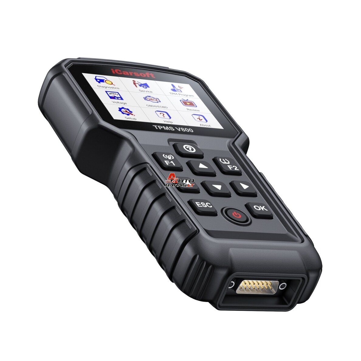 iCarsoft TPMS V800 padangų daviklių pririšimui / kodavimui / programavimui + OBD diagnostika 4