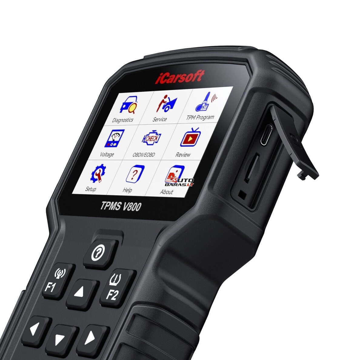 iCarsoft TPMS V800 padangų daviklių pririšimui / kodavimui / programavimui + OBD diagnostika 5