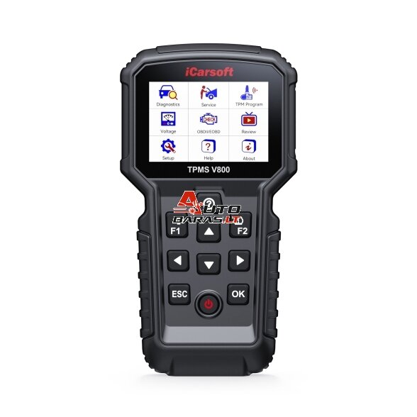 iCarsoft TPMS V800 padangų daviklių pririšimui / kodavimui / programavimui + OBD diagnostika 2