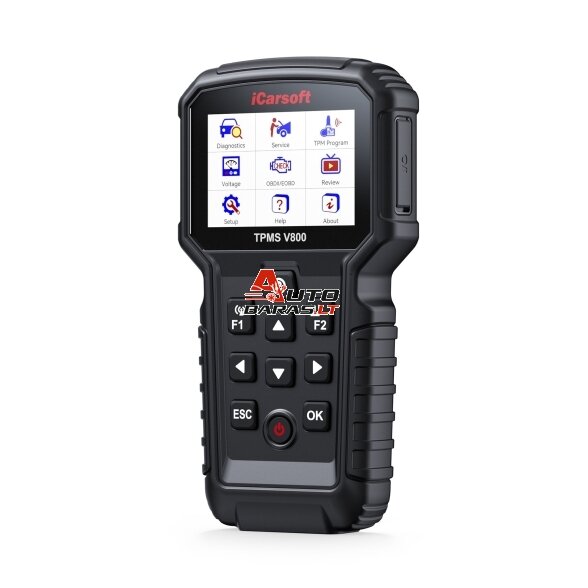 iCarsoft TPMS V800 padangų daviklių pririšimui / kodavimui / programavimui + OBD diagnostika 3