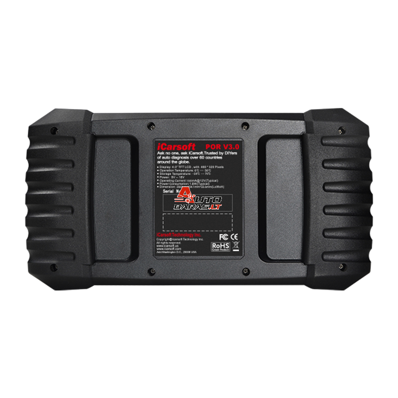 iCarsoft POR V3.0 (Porsche) Profesionali diagnostikos įranga 7