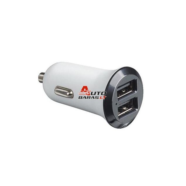 Įkrovimo lizdas automobiliui USB Legrand 050682 (baltas, 12V 2.1A)