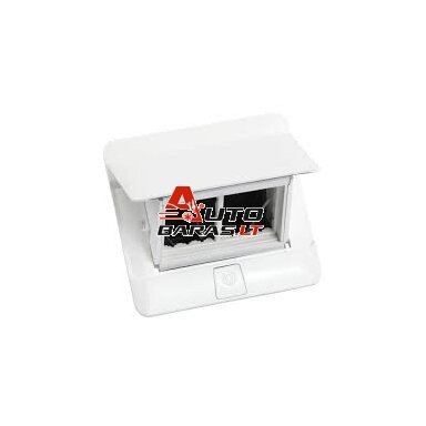 Įleidžiama modulinė dėžutė 4 mod. Legrand 654001 (metalinė, balta)