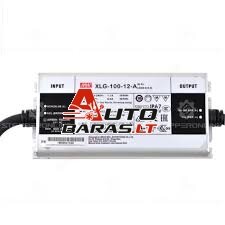 Impulsinis maitinimo šaltinis LED 96W 12V 8A IP67, dimeriuojamas, Mean well XLG-100-12-A