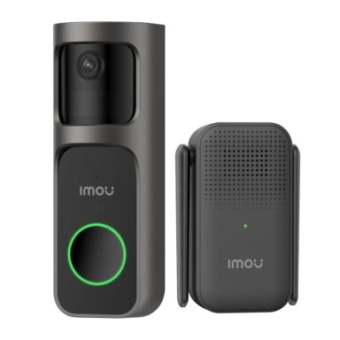 IMOU WiFi belaidis durų skambutis su kamera akumuliatorinis 2S, 3MP, DB-2SP-3T0W/DS2S IMOU WiFi belaidis durų skambutis su kamera akumuliatorinis 2S, 3MP, DB-2SP-3T0W/DS2S