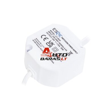 Impulsinis maitinimo šaltinis ESPE LP-3024 (30W, 1.25A/24V, hermetinis IP67, 50x47x25) Impulsinis maitinimo šaltinis ESPE LP-3024 (30W, 1.25A/24V, hermetinis IP67, 50x47x25)