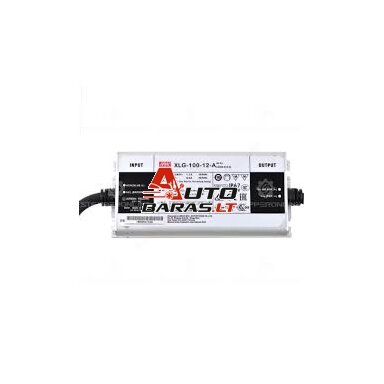 Impulsinis maitinimo šaltinis LED 96W 12V 8A IP67, dimeriuojamas, Mean well XLG-100-12-A