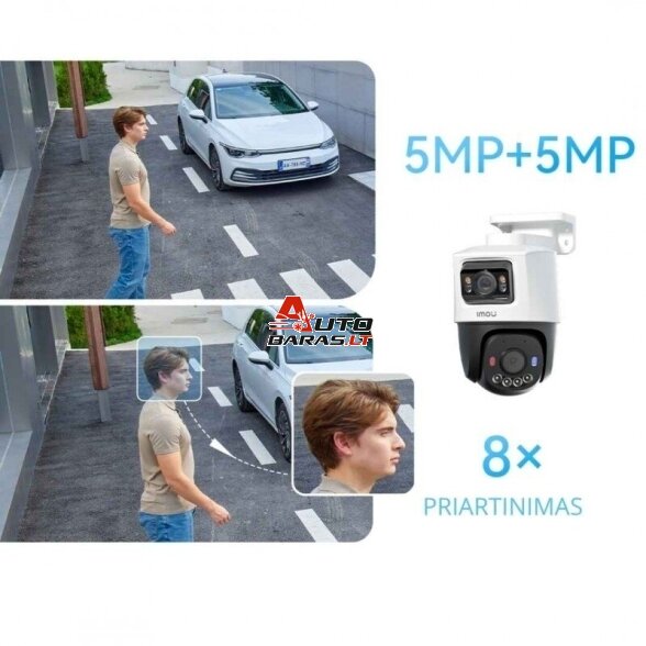 IMOU PoE kamera PS70FP-10M0, 5MP+5MP, PT, PoE/12V, Full-color, AOR 3