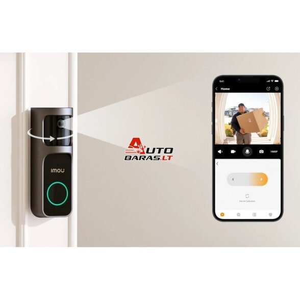 IMOU WiFi belaidis durų skambutis su kamera akumuliatorinis 2S, 3MP, DB-2SP-3T0W/DS2S 3