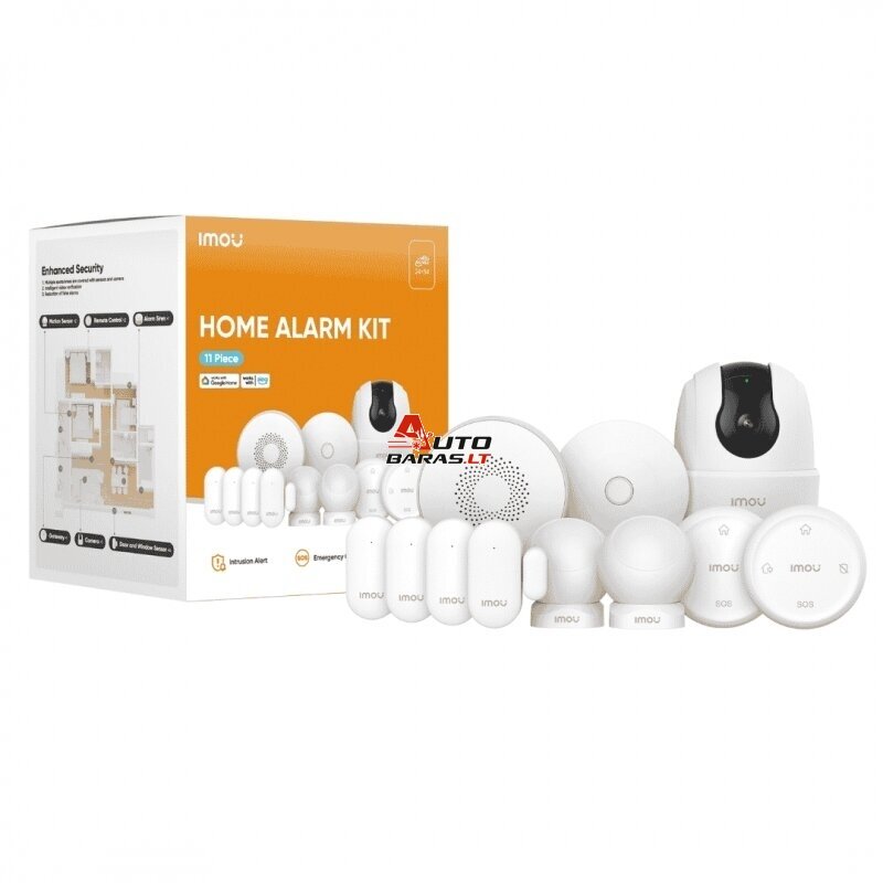 IMOU Belaidė apsaugos sistema Home Alarm Kit-11 su kamera Ranger 2C 1