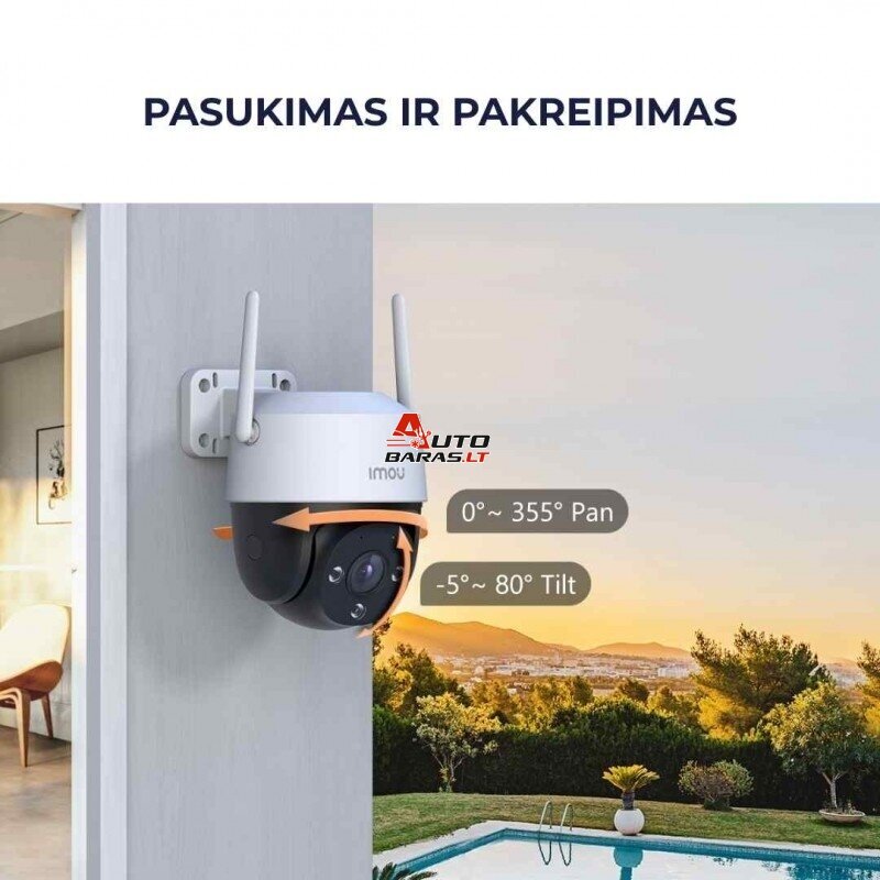 IMOU kamera Cruiser SE+ 5MP, IPC-K7CP-5H1WE, WiFi, 360°, išmanus sekimas, 8x zoom 3