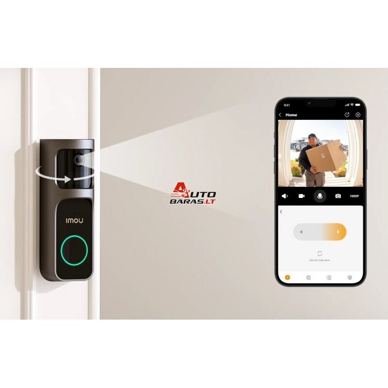 IMOU WiFi belaidis durų skambutis su kamera akumuliatorinis 2S, 3MP, DB-2SP-3T0W/DS2S 3