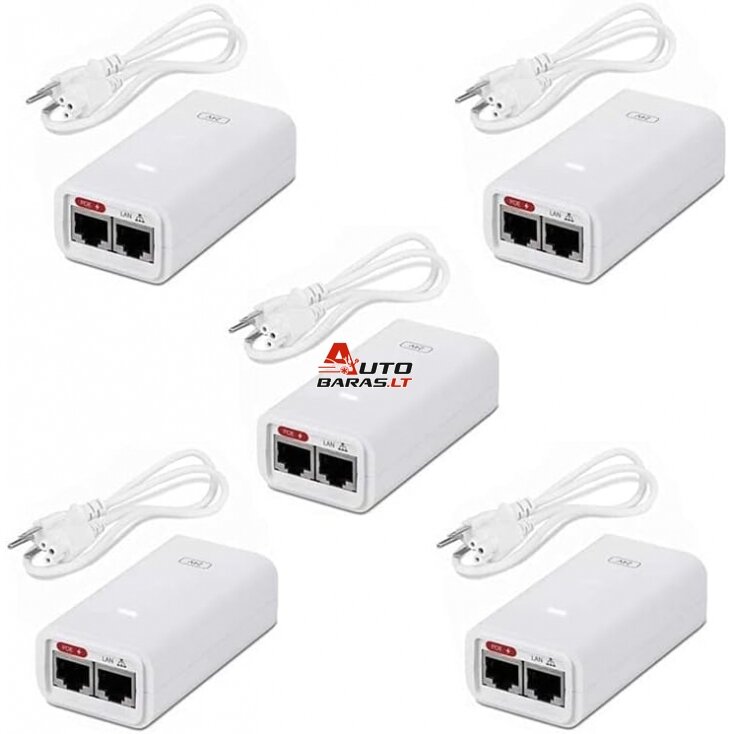 Injector PoE Ubiquiti UBNT 24V-12W 0.5A (gigabit, 5 pcs.)