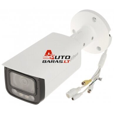 IP kamera Dahua Bullet HFW2449T-AS-IL-0360B F3.6 (Balta, 4MP, WizSense, IR 60m, LED 50m, IP67)