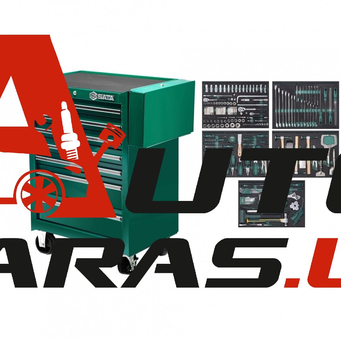 Įrankių spintelė S95107 su SATA įrankiais (5 komp) 249vnt