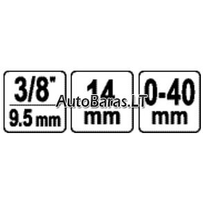 Įrankis sąvaržoms 0-40mm 3
