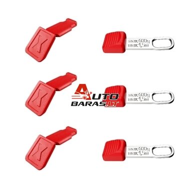 Įrankių kilpos su raudonais spaustukais ženklinimui Knipex 00 63 06 TCR (3 kompl.) Įrankių kilpos su raudonais spaustukais ženklinimui Knipex 00 63 06 TCR (3 kompl.)