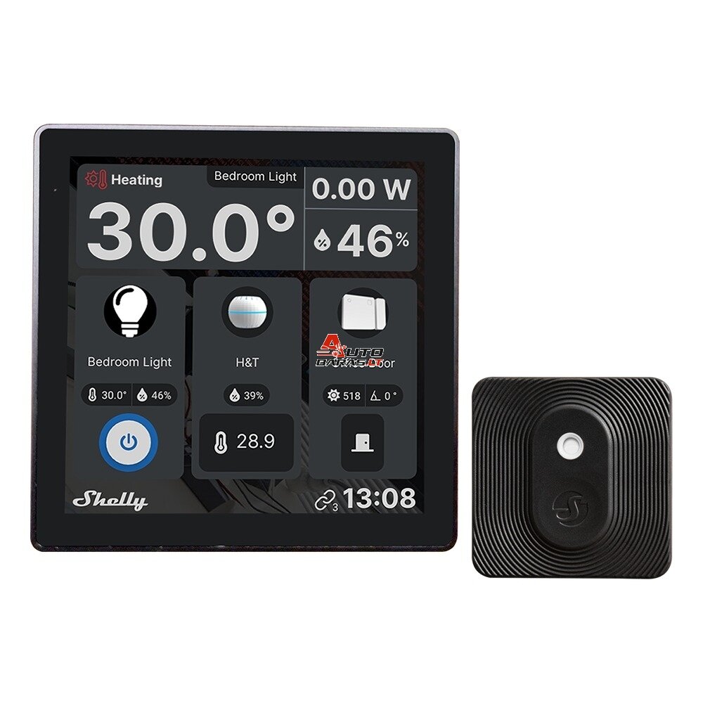Išmanių namų valdymo ekranas Shelly Wall Display XL juodas (10.1" liečiamas ekranas, Wi-Fi 6, Bluetooth)