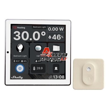 Išmanių namų valdymo ekranas Shelly Wall Display HT (baltas, 4", Wi-Fi, Bluetooth, 5A relė) Išmanių namų valdymo ekranas Shelly Wall Display HT (baltas, 4", Wi-Fi, Bluetooth, 5A relė)