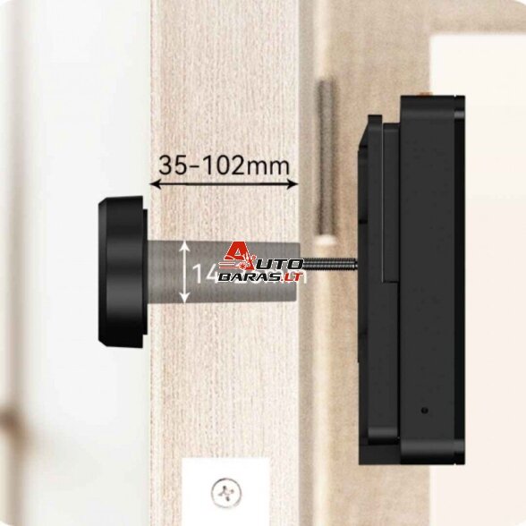 Išmani durų akutė su monitoriumi IMOU VD1-5M0S, 5MP, pakraunama 10