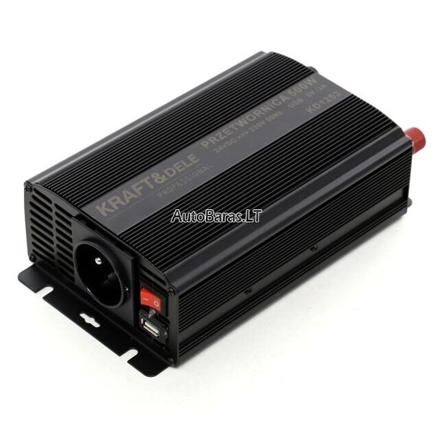 Įtampos keitiklis (inverteris) 500/1000W 12V-230V