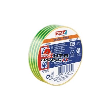Izoliuojanti juosta TESA (geltona/žalia) 20m x 19 mm 53988-00081-00 Izoliuojanti juosta TESA (geltona/žalia) 20m x 19 mm 53988-00081-00