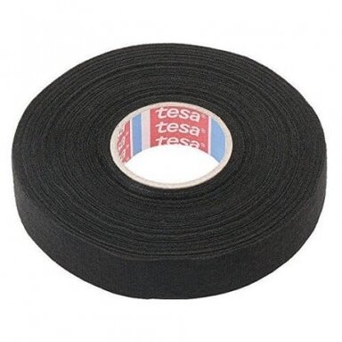 Izoliuojanti tekstilinė juosta TESA (juoda) 25m x 15mm 51608-00009-00 Izoliuojanti tekstilinė juosta TESA (juoda) 25m x 15mm 51608-00009-00