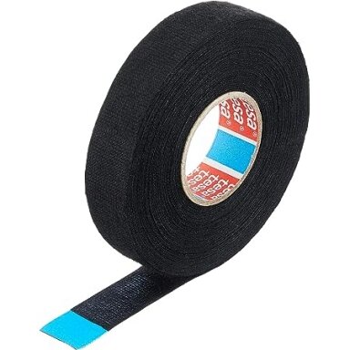 Izoliuojanti tekstilinė juosta TESA (juoda) 25m x 19mm 51608-00001-00 Izoliuojanti tekstilinė juosta TESA (juoda) 25m x 19mm 51608-00001-00