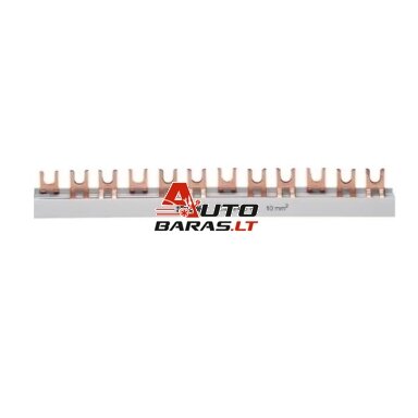 Izoliuota sujungimo šyna Hager KDN380A (3P, 57 mod., 10mm) Izoliuota sujungimo šyna Hager KDN380A (3P, 57 mod., 10mm)