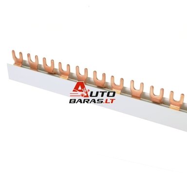 Izoliuota sujungimo šyna Hager KDN380B (3P, 57 mod., 16mm) Izoliuota sujungimo šyna Hager KDN380B (3P, 57 mod., 16mm)