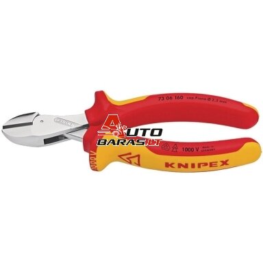 Izoliuotos profesonalios kandyklės KNIPEX 7306160 Izoliuotos profesonalios kandyklės KNIPEX 7306160