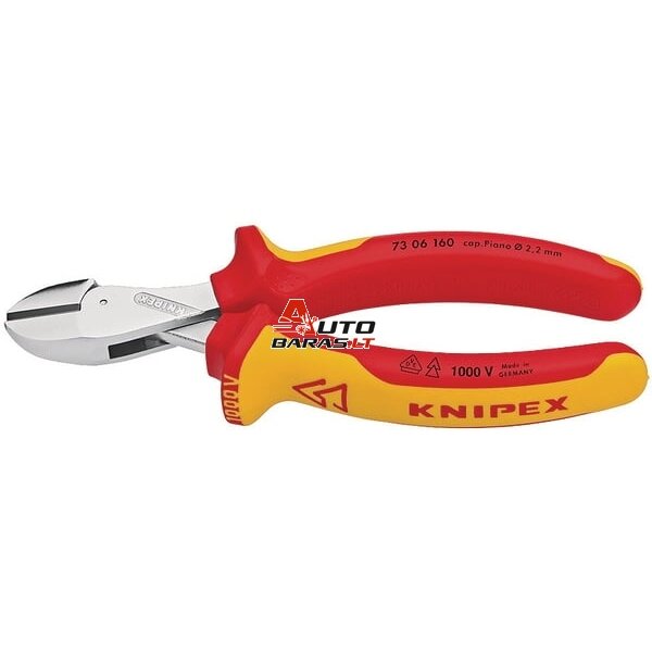 Izoliuotos profesonalios kandyklės KNIPEX 7306160 Izoliuotos profesonalios kandyklės KNIPEX 7306160