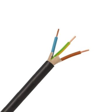 Jėgos kabelis Lietkabelis CYKY 2x2.5 mm² (Monolitinis, juodas, 450/750V, 1m.) Jėgos kabelis Lietkabelis CYKY 2x2.5 mm² (Monolitinis, juodas, 450/750V, 1m.)