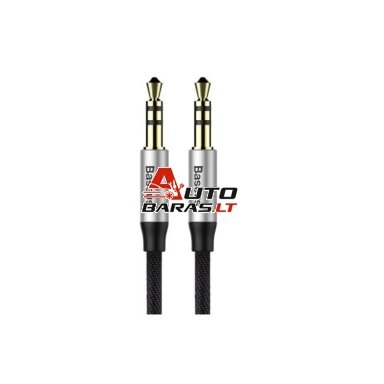 Jungiamasis garso kabelis BASEUS CAM30-BS1 (3.5mm-3.5mm, stereo, 1m, pilkas/juodas) Jungiamasis garso kabelis BASEUS CAM30-BS1 (3.5mm-3.5mm, stereo, 1m, pilkas/juodas)