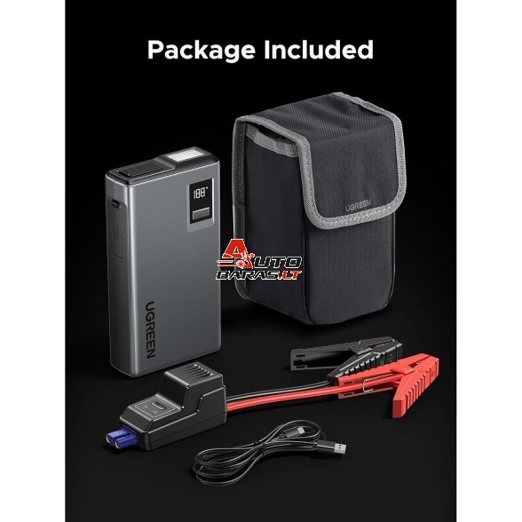 JUMP START BOOSTER Mobilus energijos šaltinis Ugreen ES702 1000A max 12000mAh (35977) JOYROOM 8