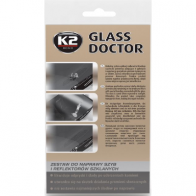 K2 "GLASS DOCTOR" STIKLO ĮDAUŽOS UŽTAISYMO RINKINYS K2 "GLASS DOCTOR" STIKLO ĮDAUŽOS UŽTAISYMO RINKINYS