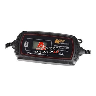 K27 akumuliatorių pakrovėjas 4A 6/12V LCD