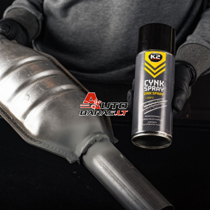 K2  Aerozolis purškiamas CINKAS / DAŽAI "CYNK SPRAY" 400ML 4