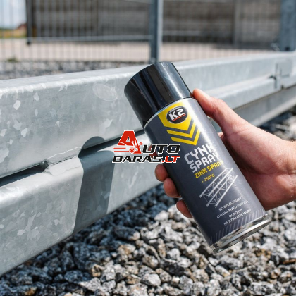 K2  Aerozolis purškiamas CINKAS / DAŽAI "CYNK SPRAY" 400ML 5