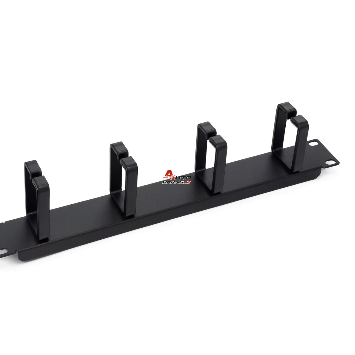 Kabelių sutvarkymo panelė LK-CM-0040/P 19" 1U (plastikiniai žiedai, be varžtų)