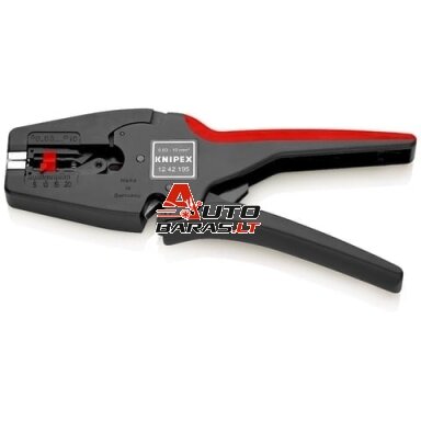 Kabelio nužievintojas Knipex 12 42 195 (0,06–10mm²) Kabelio nužievintojas Knipex 12 42 195 (0,06–10mm²)