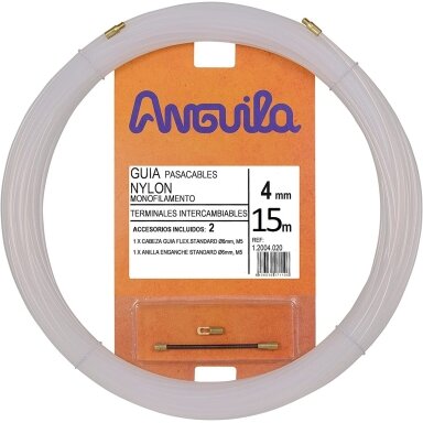 Kabelio pratraukėjas nailoninis (15m, 4mm, baltas, nailonas) Kabelio pratraukėjas nailoninis (15m, 4mm, baltas, nailonas)